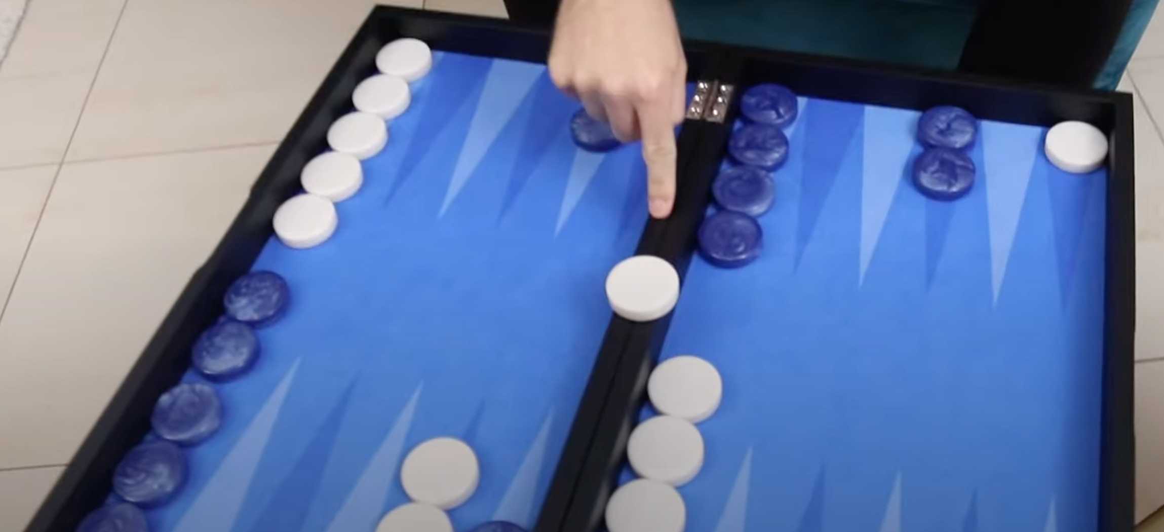 Hitting a checker