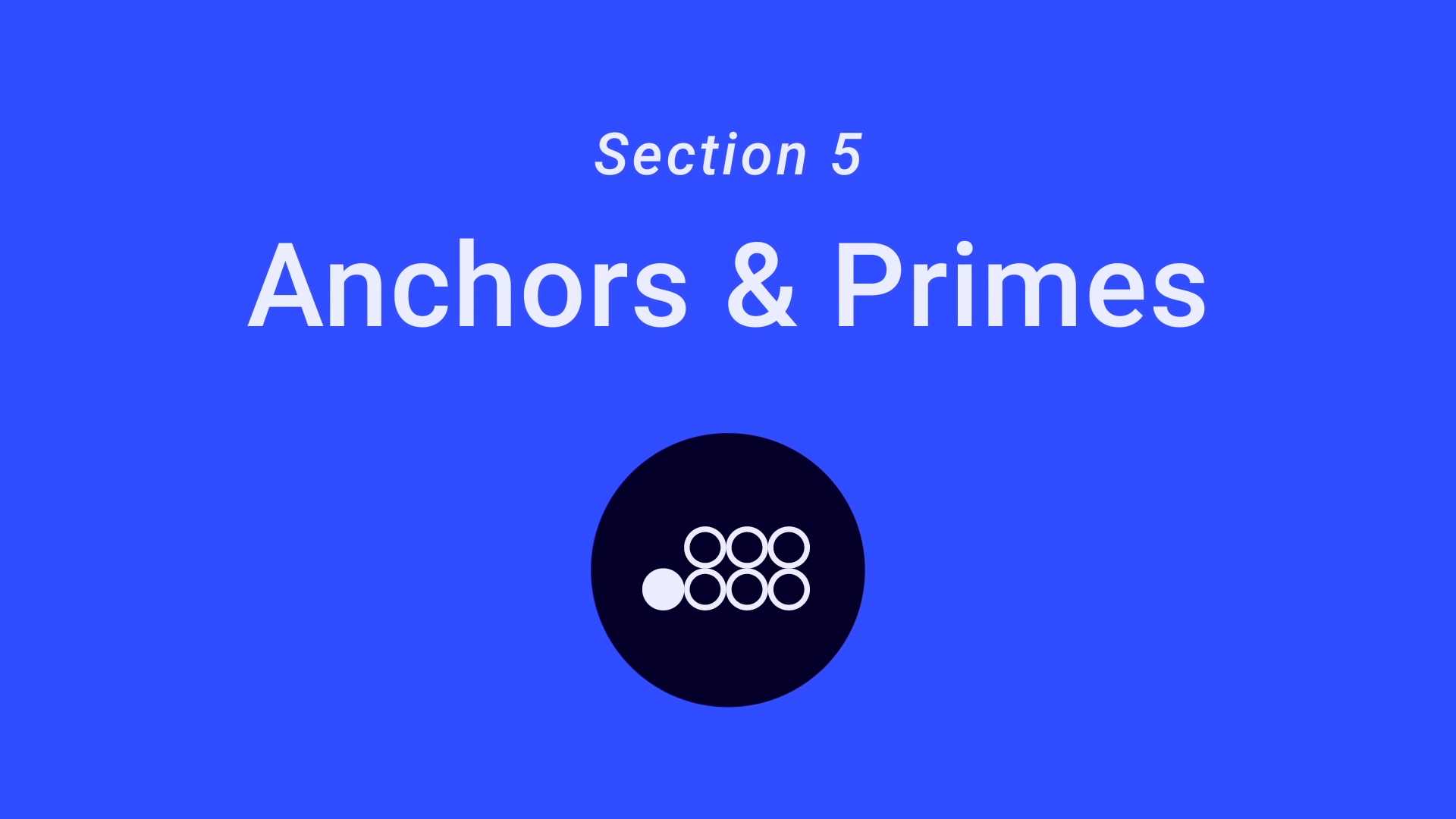 Anchors & Primes  Two or more checkers on a point is called an anchor. An opponents checkers cannot move to your anchors as you’re occupying these the points. When anchors are placed next to each other it’s called prime.