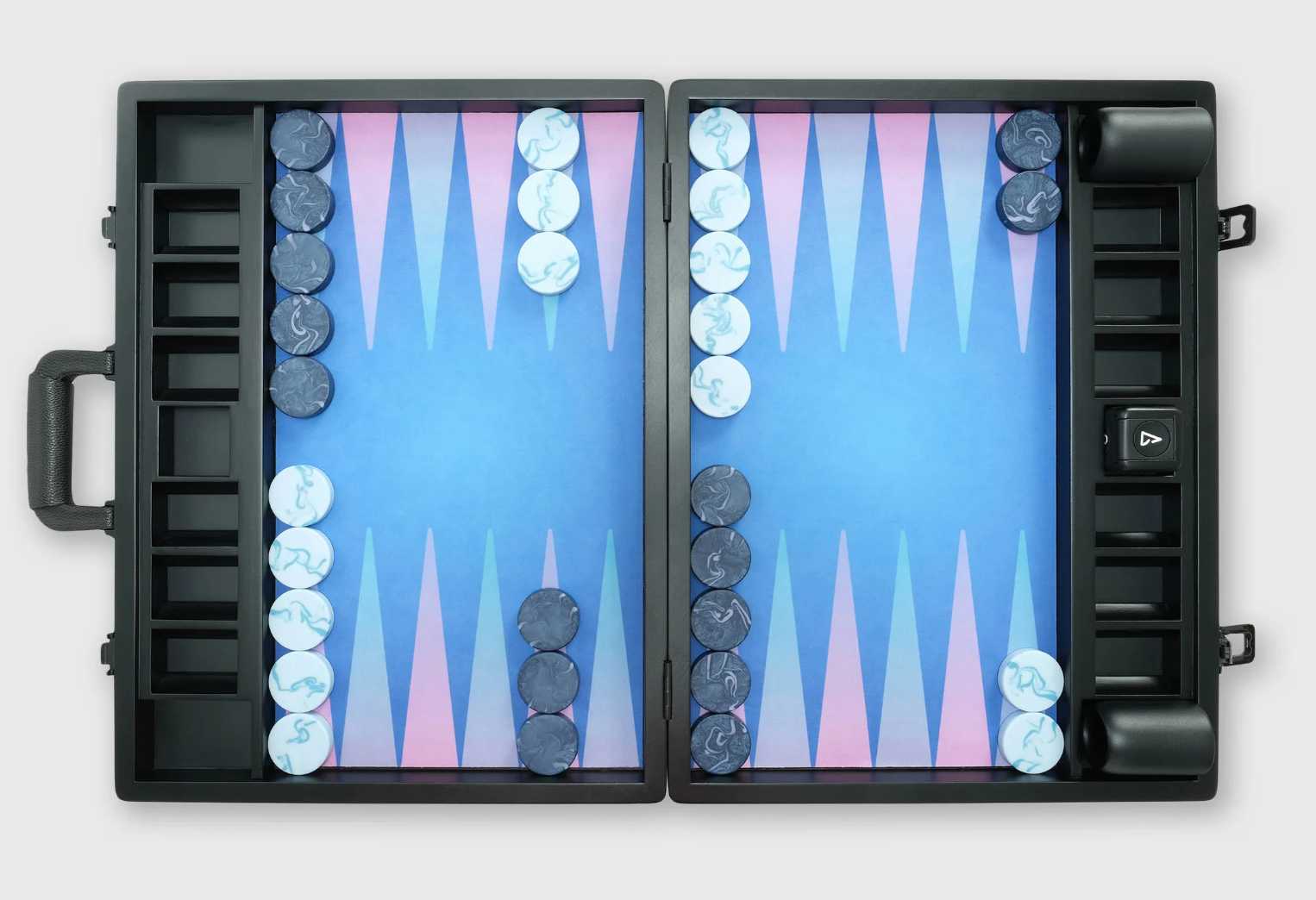 Vega styled removable playing surfaces and checkers